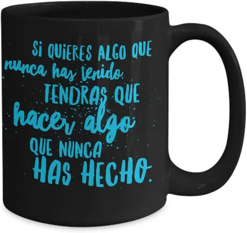 Miniatura 2 de Taza cafe Hacer algo, tazas para café divertidas, tazas de café personalizadas, taza de café inspiradoras, taza grande de café con mensajes positivos
