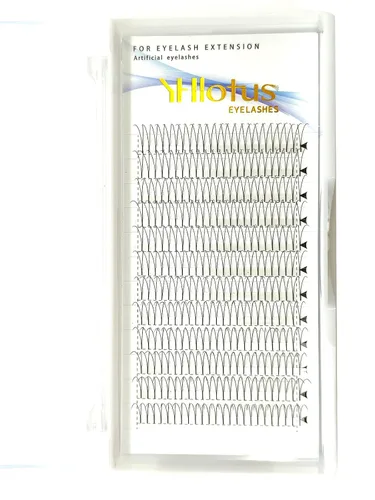 Miniatura 3 de Pro Made - Extensiones de pestañas 2D con volumen de 0.004 in de grosor, tallo corto ruso, natural, suave, 0.315-0.591 in, extensiones 2D