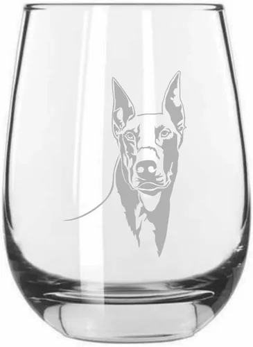 Miniatura 249 de Sakhalin Husky Dog - Copa de vino grabada personalizada de 15.25 onzas sin tallo