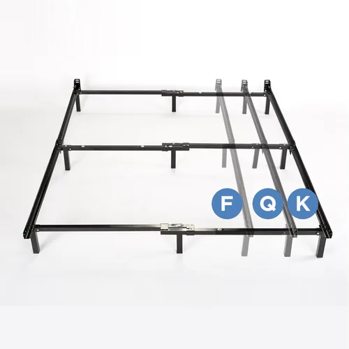 Miniatura 24 de Zinus Elias - Marco de cama de plataforma metálica de 14 pulgadas, soporte de acero, no necesita somier, fácil montaje, tamaño Queen Negro