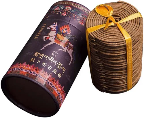 Miniatura 9 de Bobinas de incienso tibetano – Monks Peace Incienso compuesto por 25 plantas naturales – 94 bobinas 4 horas de tiempo de combustión – Utilizado