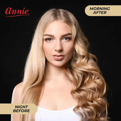 Miniatura 4 de Annie Rodillos de espuma extra grandes de 1 1/4 pulgadas, 8 rizadores de esponja suave rosa para rizos y ondas sin calor, no necesita alfileres ni