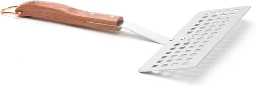 Miniatura 3 de Outset Rosewood Collection - Espátula de pescado ranurada, acero inoxidable, 1.5 x 10 x 15 pulgadas
