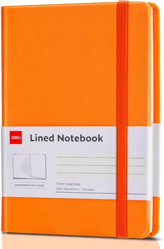 Miniatura 10 de deli Paquete de 6 cuadernos Moleskine con rayas azules para el trabajo, cuadernos A5 (5.5 x 8.3 pulgadas), 160 páginas de tapa dura, cuadernos