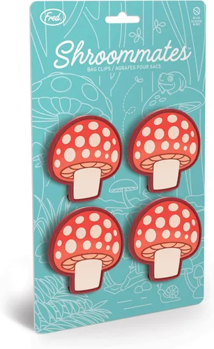 Miniatura 6 de Genuine Fred SHROOMATES, clips para bolsa de setas, juego de 4