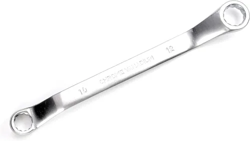 Miniatura 15 de Auniwaig Llave métrica de 0.748 in x 0.866 in de 12 puntos de compensación de doble caja cromada con bolsa rodante Cr-V 1 unidad