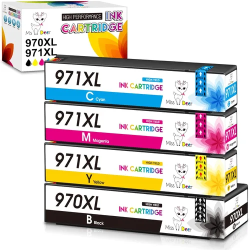 Miniatura 13 de Miss Deer Paquete combinado 950 951 XL, repuesto compatible para HP 950 951XL, funciona con Officejet Pro 8610 8600 8620 8630 8640 8100 8615 251dw