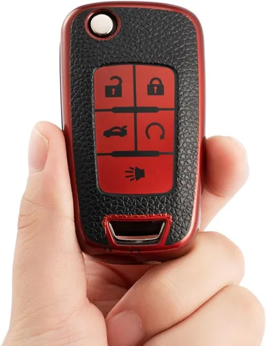 Miniatura 4 de Funda para llavero de Chevy, funda de cuero TPU suave para llavero de automóvil Chevrolet Camaro Cruze Equinox Malibu Trailblazer Impala Sonic Buick