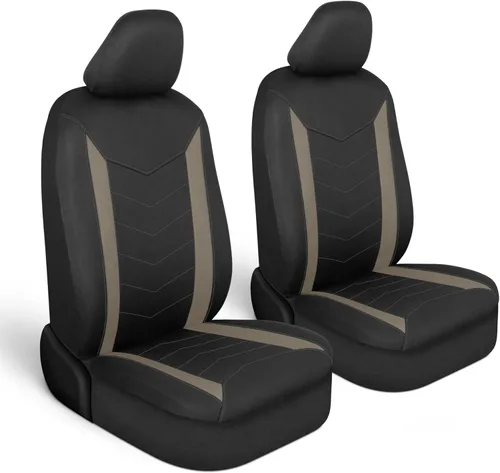 Miniatura 12 de Motor Trend SpillGuard 2 fundas de asiento gris carbón para automóviles y fundas de asiento para camiones – Fundas de asiento de coche impermeables