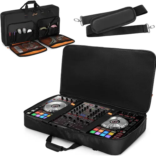 Rexmica Bolsa de transporte compatible con Pioneer DDJ RX/DDJ SX/DDJ SX2 / DDJ SX3 / Denon MC7000 / Numark NS6, bolsa de almacenamiento para