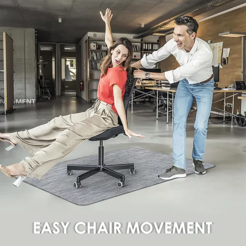 Miniatura 6 de Kuyal Alfombrilla para Silla de Oficina para Suelo de Madera Dura, 36" x 48" Alfombrilla Resistente para Silla de Escritorio para Oficina y Hogar