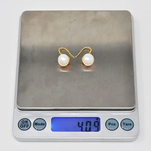 Miniatura 7 de Collar de perlas reales cultivadas en agua dulce de 0.118-0.433 in, plata de ley 925, aretes colgantes simples y colgantes, regalos para mujer