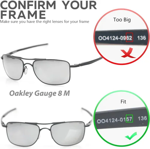 Miniatura 5 de Walleva - Lentes de repuesto para gafas de sol Oakley Gauge 8 M Varias opciones disponibles