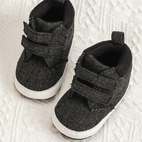 Miniatura 3 de Babelvit Zapatillas de lona con suela suave para bebé y niña, con cordones y cordones para bebé, botas unisex jasta el tobillo recién nacidos