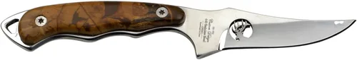 Miniatura 2 de Elk Ridge ER-059 Series Cuchillo de caza de hoja fija, hoja de borde recto, mango de madera, 7 pulgadas de longitud Marrón Pakkawood
