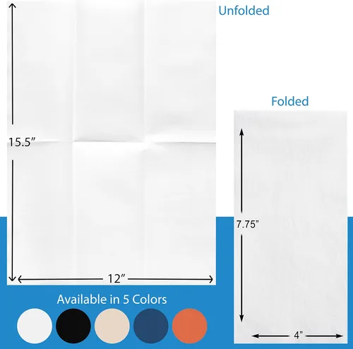 Miniatura 6 de AMERICAN HOMESTEAD - Toallas de mano desechables – Servilletas de invitados similares al lino negro – Toallas de papel de baño premium