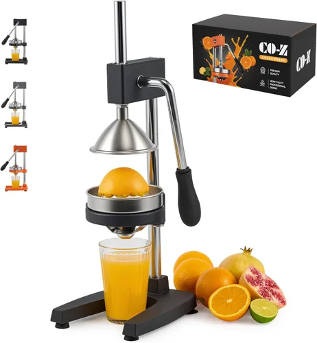 Miniatura 13 de Exprimidor manual CO-Z Commercial Greade, manual, exprimidor de jugo, naranja, cítricos, limón, granada, Negro