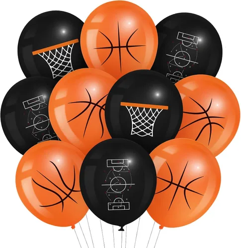 Miniatura 10 de Censen 45 globos de fútbol de 12 pulgadas, globos deportivos de látex para fiestas de fútbol, globos de retocar blanco, verde, marrón