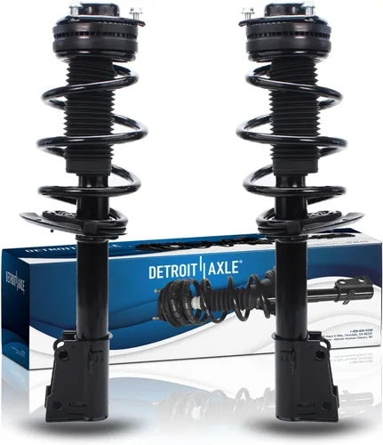 Miniatura 48 de Detroit Axle - Puntales 4WD para Ford Expedition Lincoln Navigator 1997-2002, 4 puntales completos con muelle helicoidal delantero trasero 1998 1999
