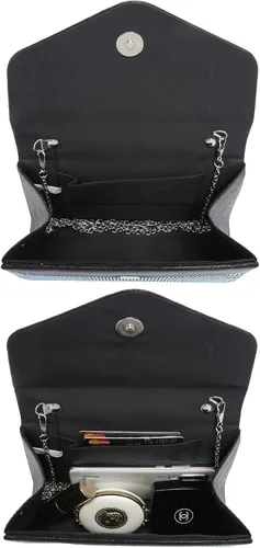 Miniatura 88 de Dasein Bolso de noche para mujer, embragues de fiesta, bolsos de boda, cóctel, baile de graduación, bolsos con purpurina esmerilada