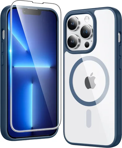 Miniatura 484 de FNTCASE Funda para iPhone 13 Pro-Max: Fundas magnéticas transparentes compatibles con Magsafe Slim anti amarillamiento protección contra caídas