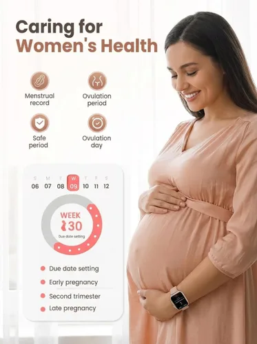 Miniatura 5 de SKG - Reloj inteligente para mujeres y hombres, Android iPhone, con Alexa incorporado y llamada Bluetooth (respuesta/hacer llamada) rastreador