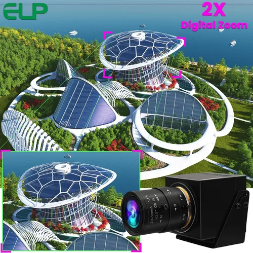 Miniatura 9 de ELP Cámara web HDMI 4K USB3.0 - 60fps, 8MP, lente de zoom 4X (0.110-0.472 in), primer plano, H.264, telescopio, CCTV industrial