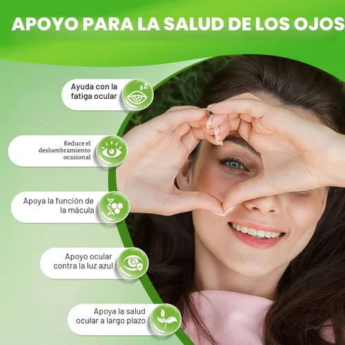 Miniatura 3 de Suplementos de luteína y zeaxantina, suplemento de vitaminas y minerales para los ojos, multivitamínico para la visión y salud ocular con omega-3