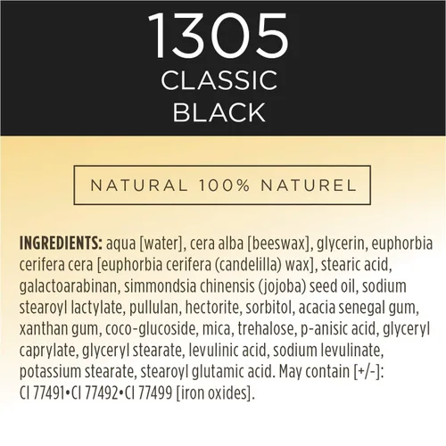Miniatura 8 de Máscara de pestañas, pestañas alargadas Burt's Bees 100% natural, negro clásico