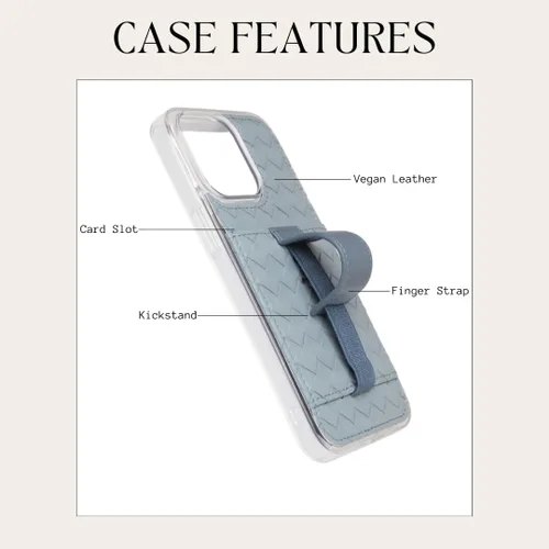 Miniatura 10 de Fundas Walli para iPhone 13, funda tipo cartera con soporte para tarjetas, elegante y moderna cubierta para mujeres, se ajusta al iPhone 13