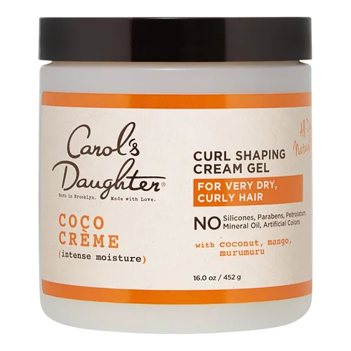 Carol’s Daughter Coco Creme - Gel en crema para dar forma a los rizos, con aceite de coco, leche de coco, gel para cabello rizado, libre de