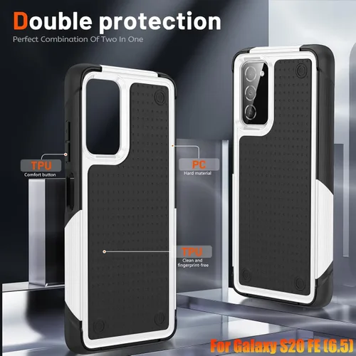 Miniatura 5 de Funda resistente para Samsung Galaxy S20 FE (5G) de 6.5 pulgadas, 4 esquinas con bolsas de aire [protección contra caídas de 12 pies], agarre