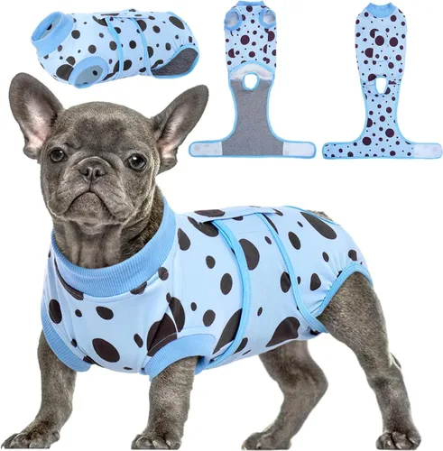 Miniatura 11 de Kuoser - Traje de recuperación para cirugía de perro, traje de recuperación suave y transpirable para perros, para esterilización femenina