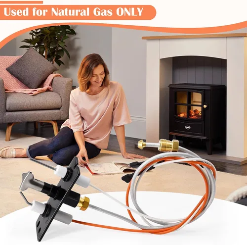 Miniatura 6 de Hiorucet 4021-422 Conjunto piloto para calefactor, piezas de chimeneas Heat N Glo y Quadra-Fire Chimeneas, Heatilator ND4236I, ND4236IL, ND3630I