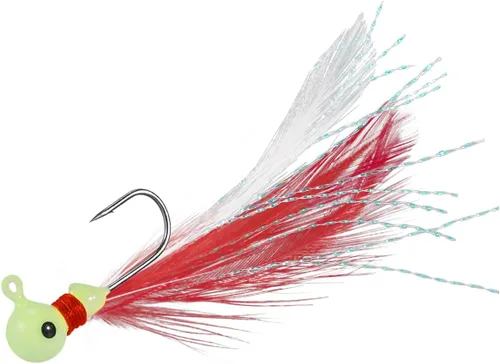 Miniatura 9 de Dr.Fish Paquete de 10 anzuelos de marabú para pesca de agua dulce, anzuelos de pesca para lubina, trucha, lucioperca, bola redonda, señuelo Bluegill