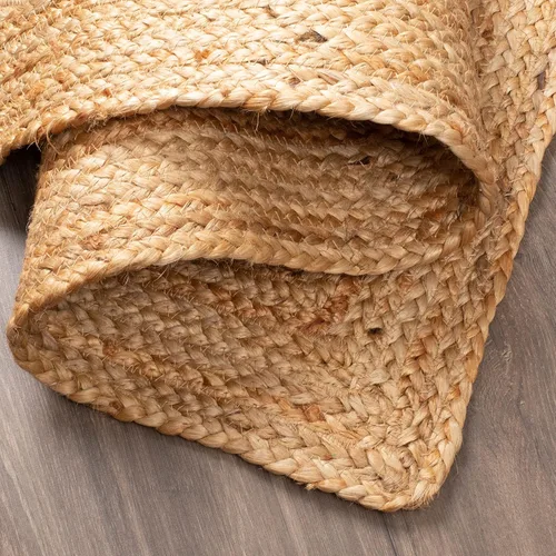 Miniatura 6 de Savi Home Alfombra de yute natural de 4 x 6 pies – Alfombra de granja trenzada tejida a mano de 72 x 48 pulgadas, alfombra de entrada en telar