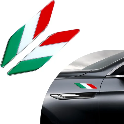 Miniatura 7 de Ziciner - 2 piezas de emblema 3D con bandera de Francia, emblema de guardabarros delantero para auto, calcomanías de aleación para auto