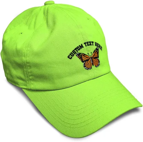 Miniatura 27 de Gorra de béisbol suave con diseño de mariposa monarca, con insectos, bordado de mariposa, de algodón, para hombres y mujeres