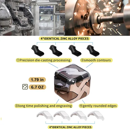 Miniatura 2 de Metal-Puzzles 3D-Brain-Teaser Toys: Geniales Gadgets-Stuff Box Puzzles-Juguete para niños, niños, adolescentes y adultos, herramientas