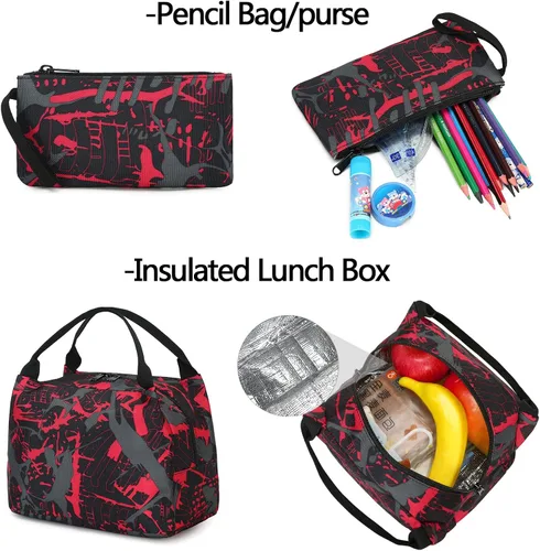 Miniatura 8 de Mochila escolar para estudiantes, mochila de viaje para adolescentes