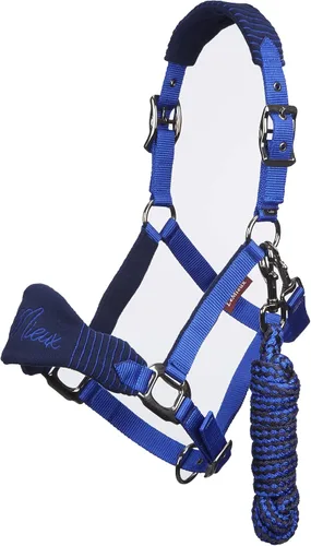 Miniatura 12 de LeMieux Vogue - Cuello para la cabeza de forro polar, cuello halter y cuerda de plomo, acolchado extra, ajustable en el bordillo y correa de encuesta