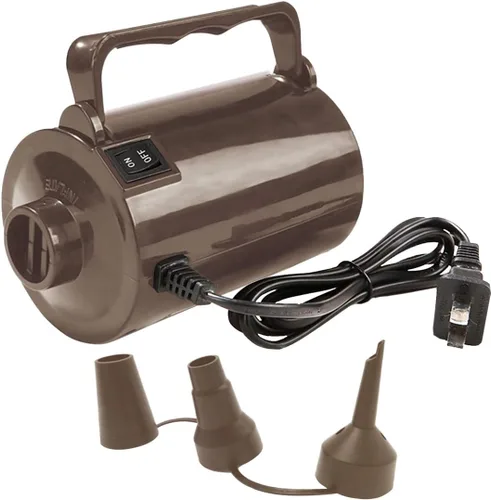 Miniatura 11 de Artigarden Bomba de aire eléctrica portátil de 460W, bomba de aire de llenado rápido de 45CFM 2.1PSI con manguera, 5 boquillas, bomba Negro brillante