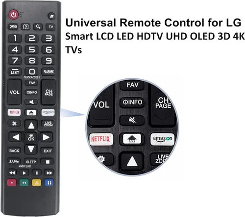 Miniatura 6 de Mando a distancia universal de reemplazo para televisores inteligentes LG de todos los modelos: AKB75095307 AKB74915305 AKB75375604 y más