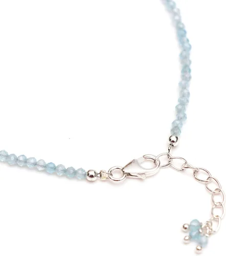 Miniatura 30 de Pulsera ajustable de plata esterlina 925 con cuentas completas para mujer, cuentas de piedras preciosas naturales, pulsera delicada, regalo