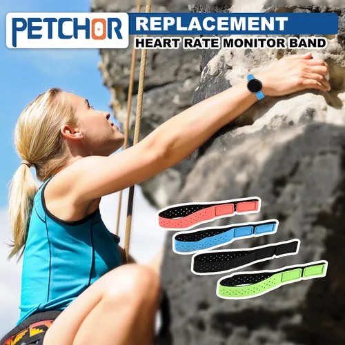 Miniatura 4 de 4 correas de repuesto para monitor de frecuencia cardíaca, correas suaves ajustables compatibles con OTF, Orange Theory Fitness, sensor
