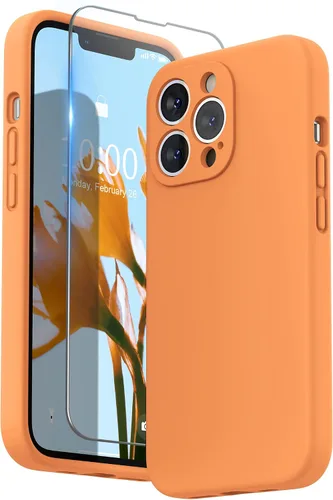 Miniatura 14 de SURPHY Funda para iPhone 13 Pro con protector de pantalla, Fundas de silicona líquida para iPhone 13 Pro