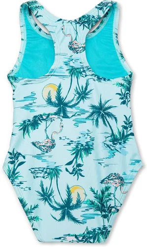 Miniatura 2 de Speedo Girls' Swimsuit One Piece Thick Strap Racer Back Printed