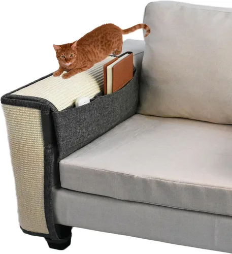 Miniatura 28 de Protector de Sofá contra Arañazos de Gato, 27.6" L*19.6" A Almohadilla Protectora de Muebles contra Arañazos de Gato Protector de Brazo de Sofá