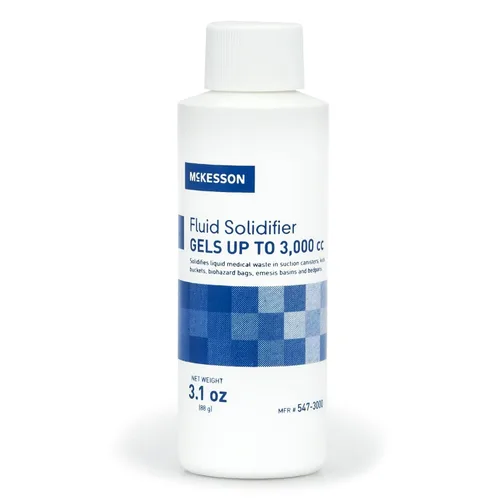 McKesson Solidificador de líquido - Rápido, eficaz, geles de hasta 3,000 cc - Botella con tapa de rosca, 3.1 onzas, 1 unidad, 75 paquetes, 75 en