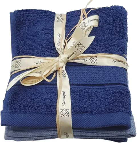 Miniatura 4 de Toallas de cocina turcas Paquete de 3 (2 toallas pequeñas de rizo + 1 mini toalla de gofre), 12 x 12 pulgadas, toallas de mano para baño, toallas